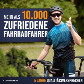 FORRIDER Fahrradsattel 23 cm Schwarz
