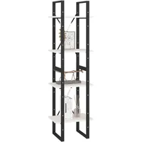 vidaXL Bücherregal 4 Fächer 40 x 30 x 140 cm Weiß