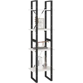 vidaXL Bücherregal 4 Fächer 40 x 30 x 140 cm Weiß