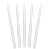 Partydeco Spitzkerze 24 cm 10 St. weiß