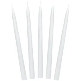 Partydeco Spitzkerze 24 cm 10 St. weiß