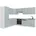 Vicco Winkelküche L-Form 227 cm Hellblau-grau/Weiß
