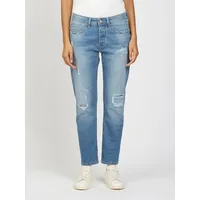 Gang Boyfriend-Jeans "94NICA CROPPED", Damen, Gr. 29, N-Gr, massive destroy, Denim/Jeans, Obermaterial: 90% Baumwolle, 8% Polyester, 2% Elasthan, bequem knöchelfrei, Jeans, mit geraden und verkürzten Beinverlauf