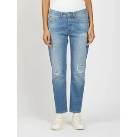 Gang Boyfriend-Jeans "94NICA CROPPED", Damen, Gr. 29, N-Gr, massive destroy, Denim/Jeans, Obermaterial: 90% Baumwolle, 8% Polyester, 2% Elasthan, bequem knöchelfrei, Jeans, mit geraden und verkürzten Beinverlauf