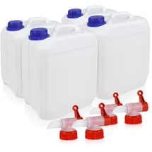 Höfer Chemie Wasserkanister Set 4 x 5 L weiß