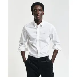 GANT Slim Fit Popeline Hemd - Hellgrau,Weiß,Dunkelblau,Dunkelrot - XXL
