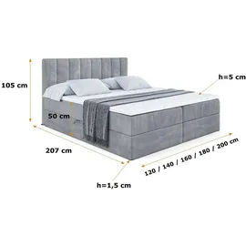 altdecor Otta 200 x 200 cm H3 Grau