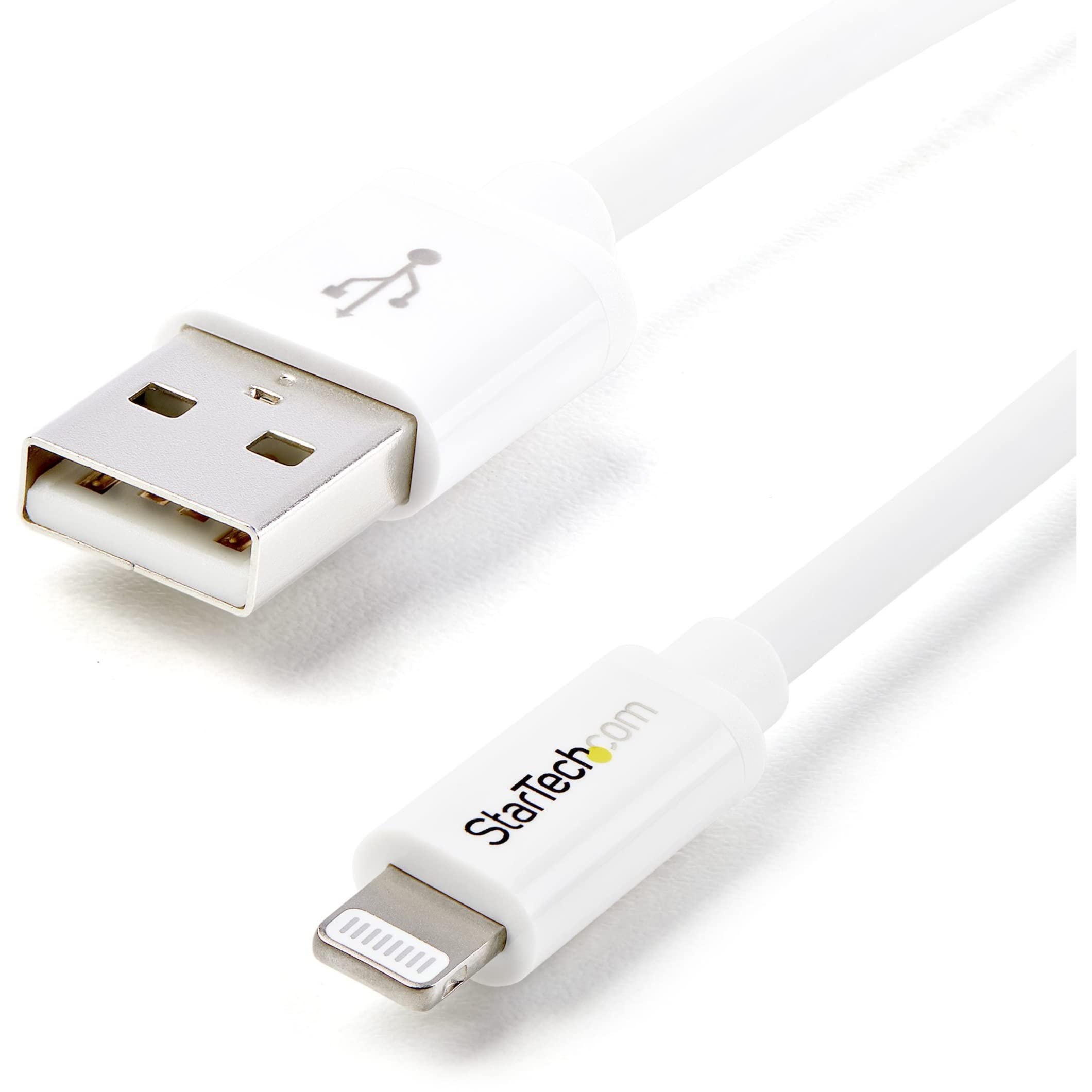 StarTech.com 2m Apple® 8 Pin Lightning Connector auf USB Kabel - Weiß - USB Kabel für iPhone / iPod / iPad - Ladekabel / Datenkabel