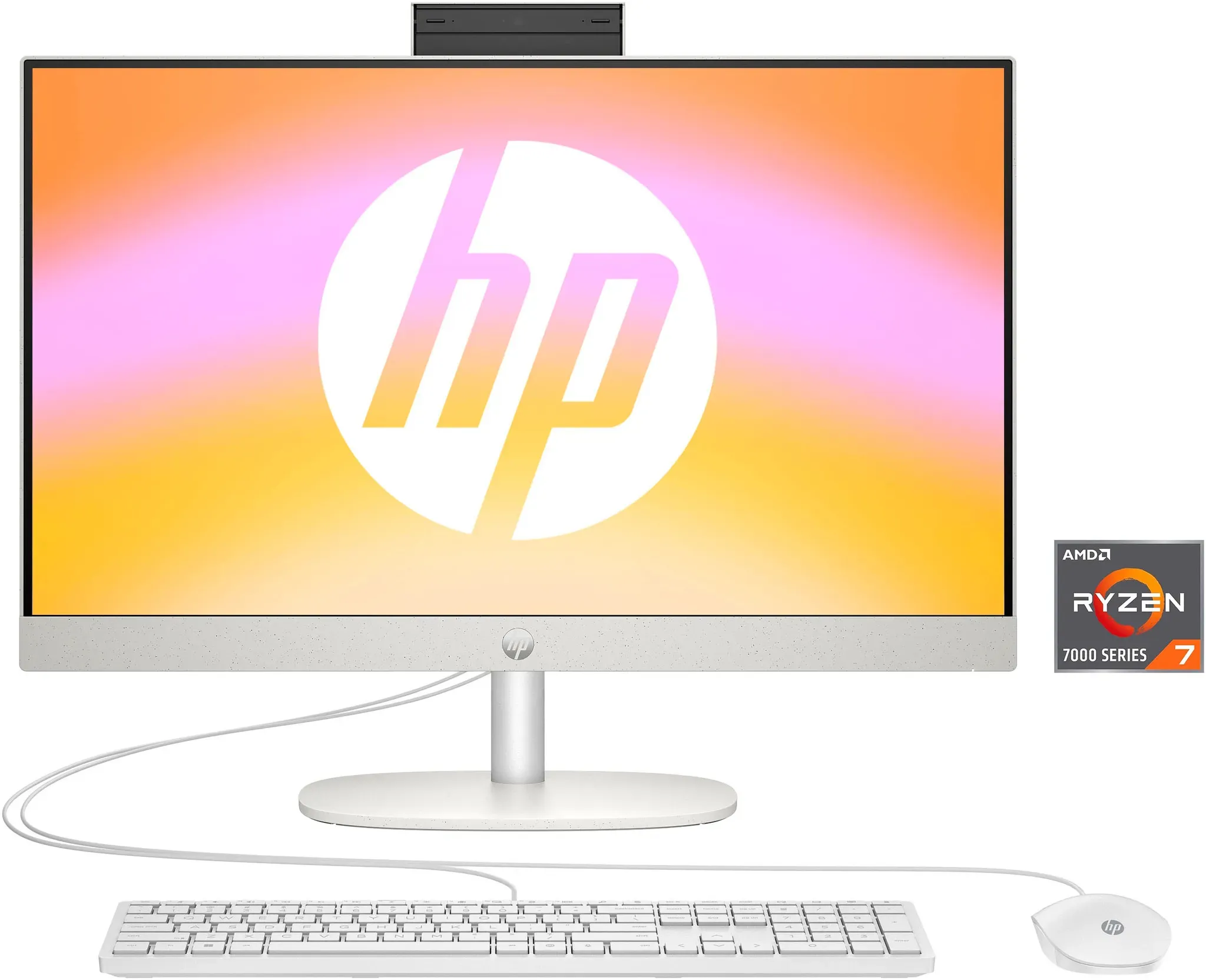 HP All-in-One PC "24-cr0231ng" Computer Gr. Windows 11, 16 GB RAM 512 GB SSD, weiß (shell white) All in One PC