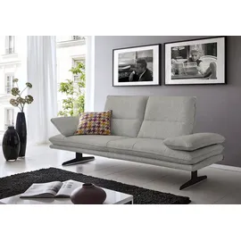 W.Schillig Couch Flachgewebe 2-Sitzer Grau