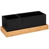 5 five simply smart 5five - herausnehmbarer organizer aus bambus "bava" schwarz