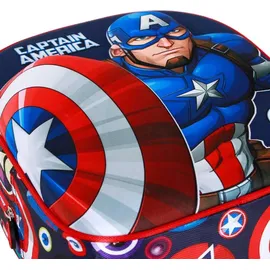 Marvel Captain America Patriot 3D Rucksack 31cm - Blau