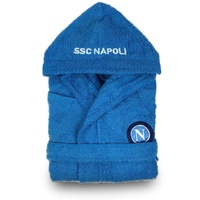 Napoli Bademantel aus Frottee, für Erwachsene, offizielles SSC, Geschenkidee für Fußball, 100 % Baumwolle