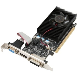 Bewinner Gaming-Grafikkarte, 1 GB DDR3 64-Bit-Grafikkarte, 810 MHz 1000 MHz 2560 X 1600 Grafikkarte, HDMI DVI VGA PCI Express 2.0, Computer-Grafikkarte für Gaming-Videobearbeitung