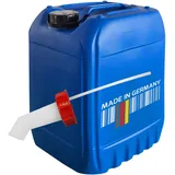 plasteo® 20 Liter Getränke- und Wasserkanister mit Schnellausgießer | Lebensmittelecht BPA frei | Gastronomie Gewerbe Hobby Haushalt Camping