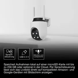 Osram SMART+ Außenkamera 360° Weiß