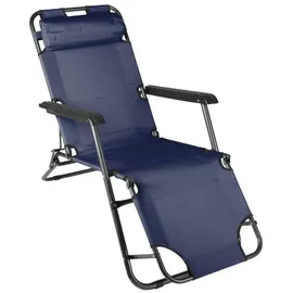 VCM Sonnenliege 155 x 46 cm Blau