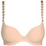 Marie Jo Tom unterlegter BH in unifarbenem Design, Beige, 75A,