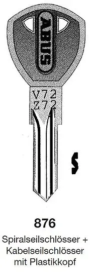 Schlüsselrohling ABUS 876