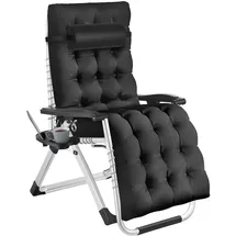 Tectake Sonnenliege Cloud Schwarz