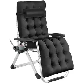 Tectake Sonnenliege Cloud Schwarz