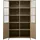 Woood Vitrine Exhibit 99 x 44 x 170 cm Khaki