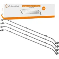 Preiswert & Gut 4x Flachplanenbügel verstellbar 152–220 cm Planenhalter Anhänger aus Stahl