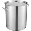 Kochtopf 39,7 L Edelstahl, 350 x 410 mm Großvolumiger Suppentopf Komposit-Basis, als Spargeltopf Soßentopf Geeignet, Praktischer Küchentopf Große Zutaten, Induktionsherd Topf Induktionskochtopf