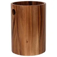 Houseproud Kosmetikeimer "Timber Craft" in Braun - (H)25 x