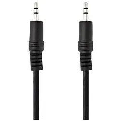 Nedis CAGB22000BK10 Stereo 3.5mm Klinken-Audiokabel, 1 Meter