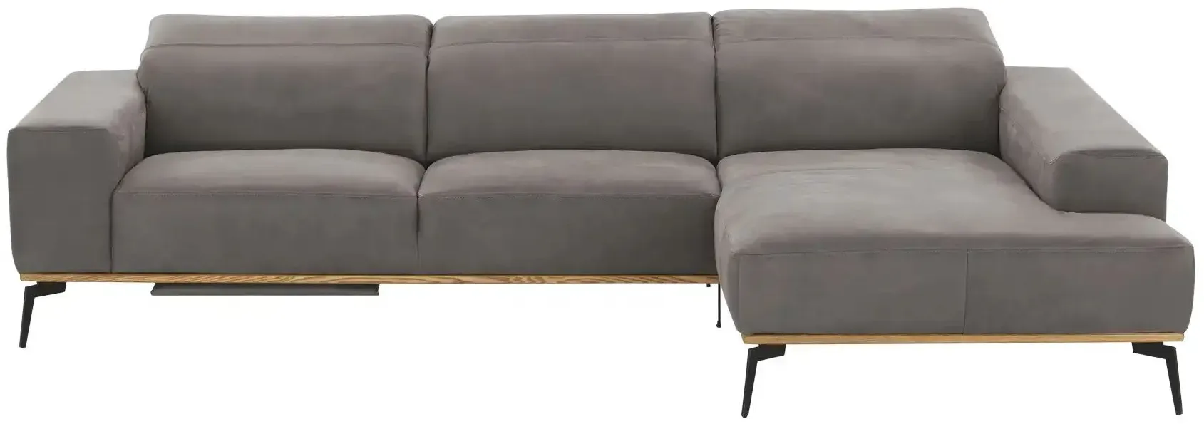 Ravensberger Werkstätten Ecksofa   Oakland ¦ grau ¦ Maße (cm): B: 295 H: 98 T: 187