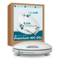 Calmwaters WC-Sitz erhöht mit Absenkautomatik Weiß