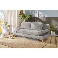 Jockenhöfer Schlafsofa Polyester 2-Sitzer Grau