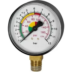 Riegler Manometer Durchmesser 63 mm, ungeeicht, Anschluss unten