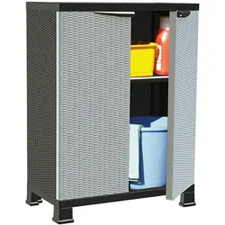 vidaXL Kunststoffschrank 68x39x92 cm Rattan-Design
