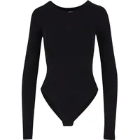 URBAN CLASSICS Ladies Stretch Jersey Longsleeve Body Frauen Langarmshirt schwarz L - L