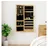 vidaXL Spiegel-Schmuckschrank mit LED-Beleuchtung Wandmontage