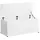 Homcom Sitzbank Aufbewahrungsbox Weiß 100 x 40 x 40 cm