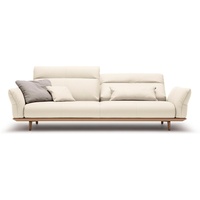hülsta sofa 4-Sitzer hs.460, Sockel in Eiche, Füße Eiche natur, Breite 248 cm weiß