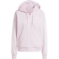 adidas Essentials 3-Streifen Full-Zip Fleece Damen Kapuzensweater, pink - S
