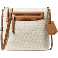 Michael Kors Jet Set Travel Umhängetasche Kunstleder Beige/Weiß