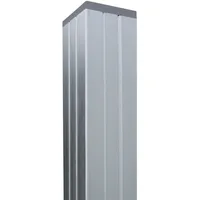 Tetzner & Jentzsch T & J Aluminium-Pfosten Gotland/Tjörn-Serie Silber 6,8 cm x 6,8 cm x 240 cm