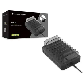 Conceptronic Ozul02b 8-Port 75w USB-PD Ladestation