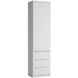 Lomadox Aktenschrank Regalschrank in weiß, B/H/T ca. 50,1/200/40 cm