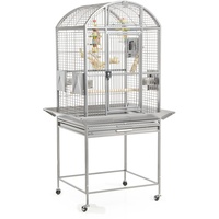 Montana Cages | Käfig, Voliere Finca Dome mit Rundbogendach - Platinum der Vogelkäfig für Sittiche & Papageien