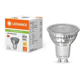 LEDVANCE LED-Reflektorlampe PAR16 6.9W 575lm 60D - 830 GU10 3000K warmweiss wie 80W