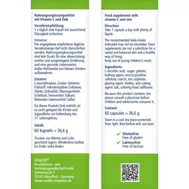 Sunlife Vitamin C + Zink Depot Kapseln 60 Kapseln
