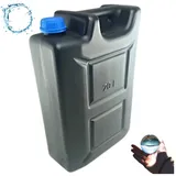 Anwicar Wasserkanister 20l aus Kunststoff, Wassertank Schwarze, Wasserbehälter Trinkwasserkanister Campingkanister Reservekanister, für Haus Garten Auto Camping, dichter Verschluss, Bequemer Grif