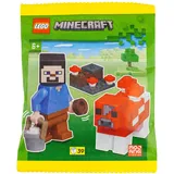 Lego Minecraft Mini-Set – Steve & die Mooshroom-Kuh Entdecke die geheimnisvolle Pilzinsel!