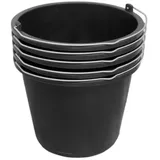 ViD Baueimer 5 Stück 5 l Ø24 x 19 cm